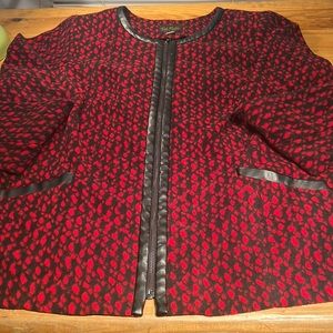 Bob Mackie Red and Black Blazer